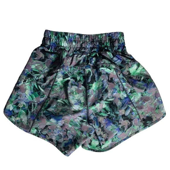 Lululemon Track That Mid-Rise  Short 5" Rapid Flourish Multi Side 2 Athletic - Picture 4 of 15